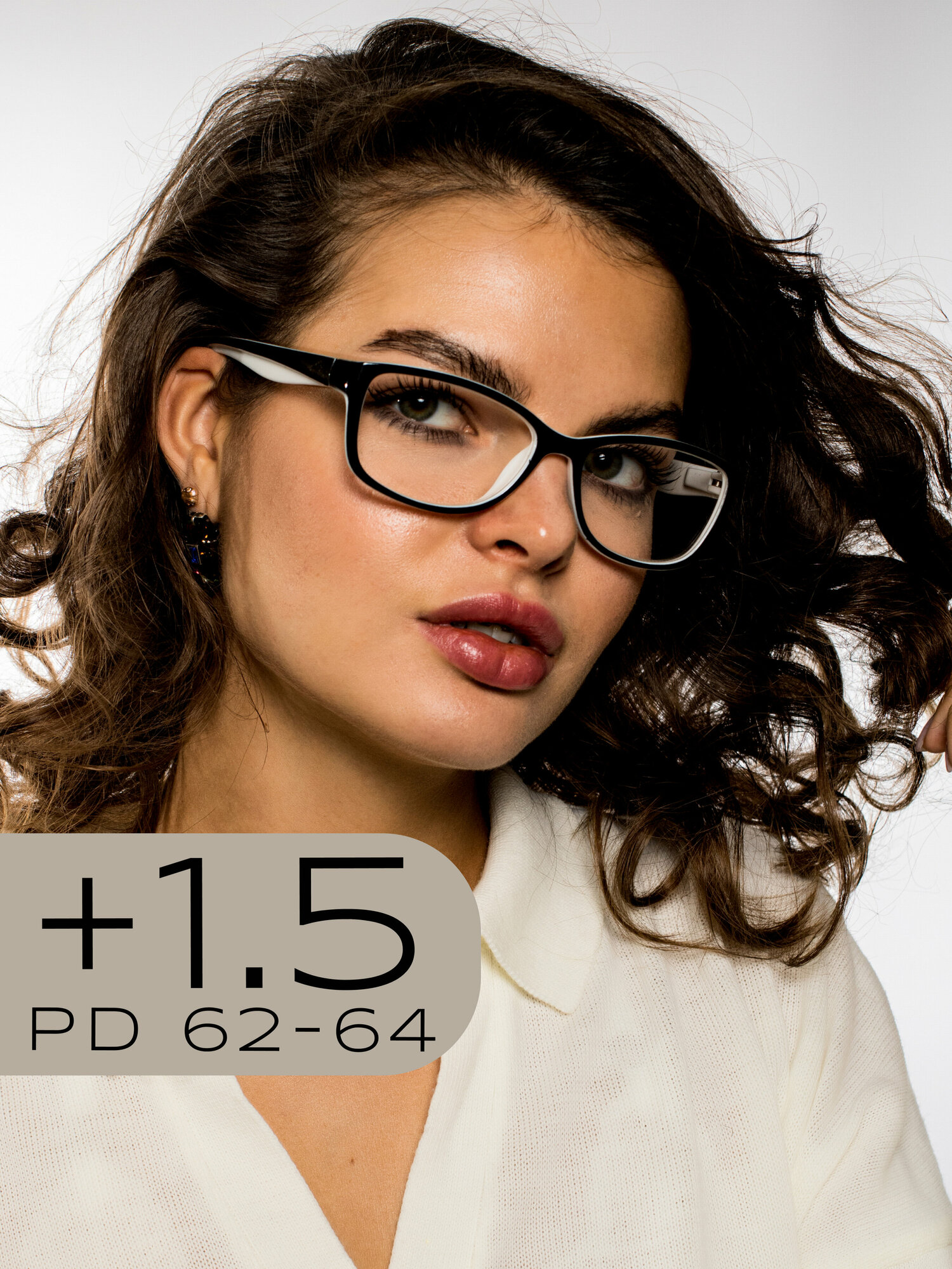 Очки для зрения женские +1.5 / Корригирующие очки для чтения +1,5 / Готовые очки с диоптрией +1.5