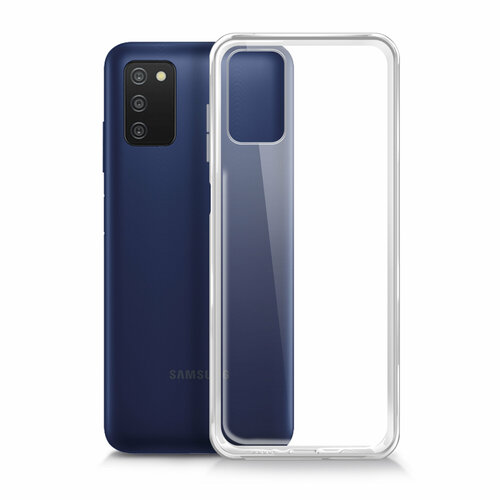 Чехол на Samsung Galaxy A03s (Галакси А03с) силиконовый прозрачный с защитой (бортиком) вокруг камер, Miuko чехол на realme c31 риалми с31 силиконовый прозрачный с защитой бортиком вокруг камер miuko