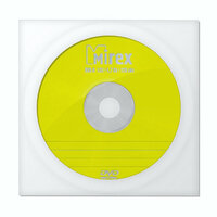 205111 Диск DVD-R Mirex 4.7 Gb, 16x бумажный конверт (1 шт.) UL130003A1C