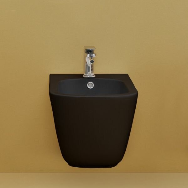 фото Биде подвесное Kerasan Tribeca 55 см черный матовый