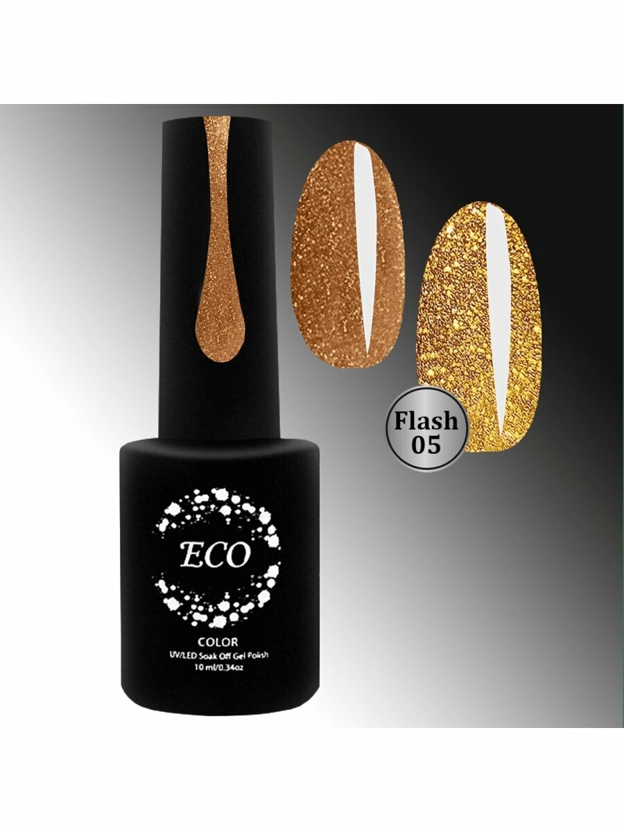 фото Светоотражающий гель-лак для ногтей ТМ "ECO"