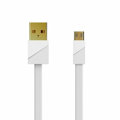 Кабель Micro USB - USB-A 2.0 / 1m / Remax RC-048m белый кабель usb remax rc 114m chips для micro usb 2 4а длина 1 0м желтый