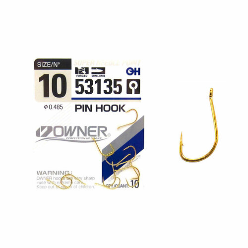 фото Крючки owner 53135 pin hook go №10 (10шт)
