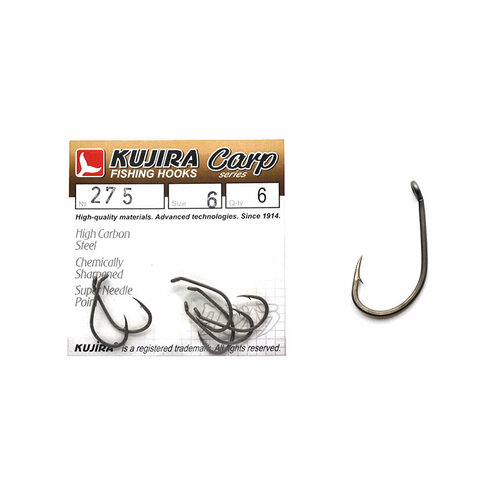 фото Крючки kujira carp 275tf №6 (6шт)