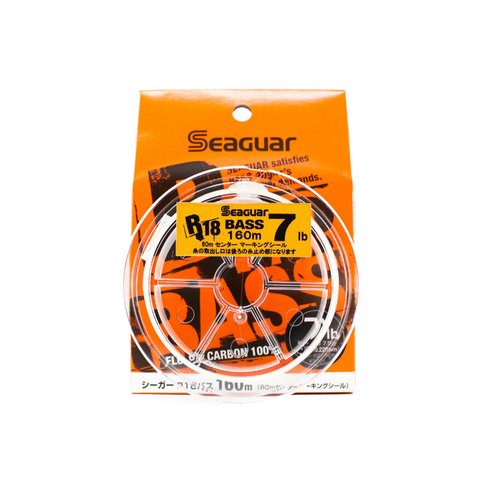 фото Kureha, леска флюорокарбоновая seaguar r18 bass, 160м, 0.220мм, 1.75, 7lb