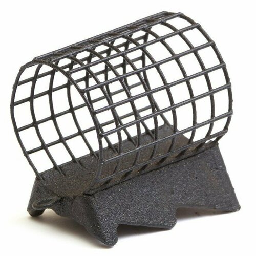 фото Груз-кормушка металлическая x-feeder me alligator m grid, цвет matt black, 60 г, 28 мл