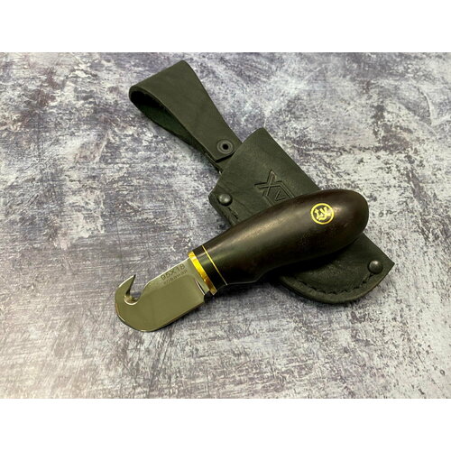 фото Нож малыш, кованая 95х18, черный граб lemax