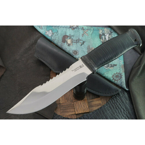 фото Росоружие нож тайга-2 в, сталь эи-107, рукоять кожа