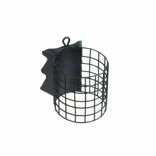 фото Груз-кормушка металлическая x-feeder me alligator m grid, цвет matt black, 80 г, 35 мл