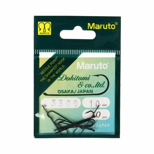 фото Крючки универсальные maruto 3300, цвет blue, № 10, 10 шт.