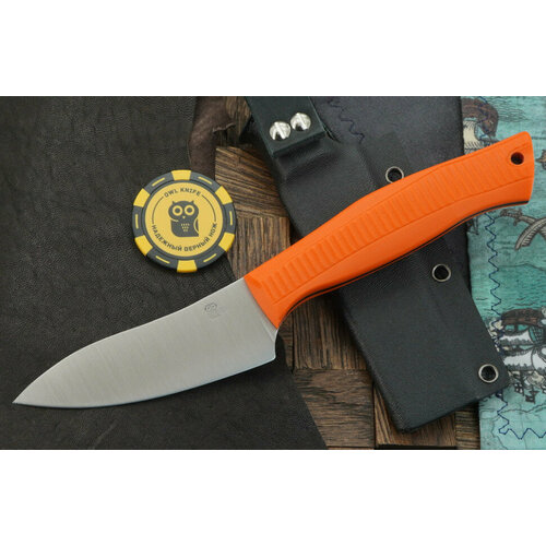 Нож Owl Knife Canadian S, сталь Elmax, рукоять оранжевый G-10 нож owl knife canadian сталь bohler n690 рукоять желтый g 10