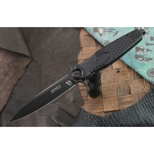 фото Складной нож нокс кондор 2, сталь d2/blackwash, рукоять g10