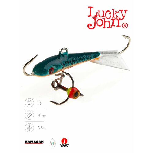 фото Балансир lucky john fin 3 с тр. 40мм/53 блистер