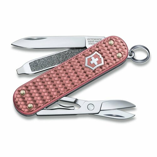 фото Нож-брелок victorinox classic sd precious alox "gentle rose", 58 мм, 5 функций, розовый