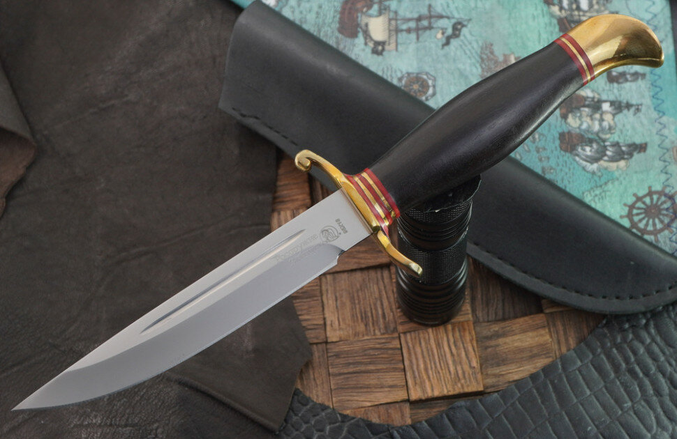 Росоружие нож НКВД А, сталь 95Х18, рукоять граб