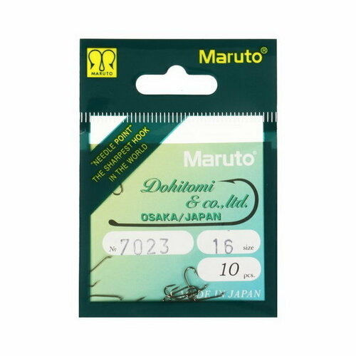 фото Крючки мушиные 7023, цвет br, №16, 10 шт. maruto