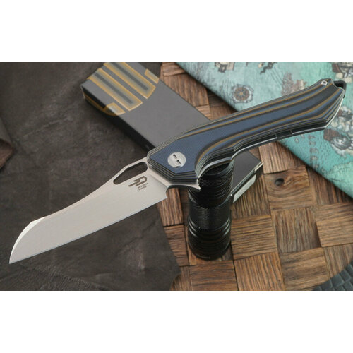 Складной нож Bestech Knives Platypus, сталь D2, черно-синяя рукоять