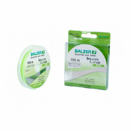 Шнур Balzer Iron Line 4x Fluo Green 0,16 мм 150 м 10,2 кг