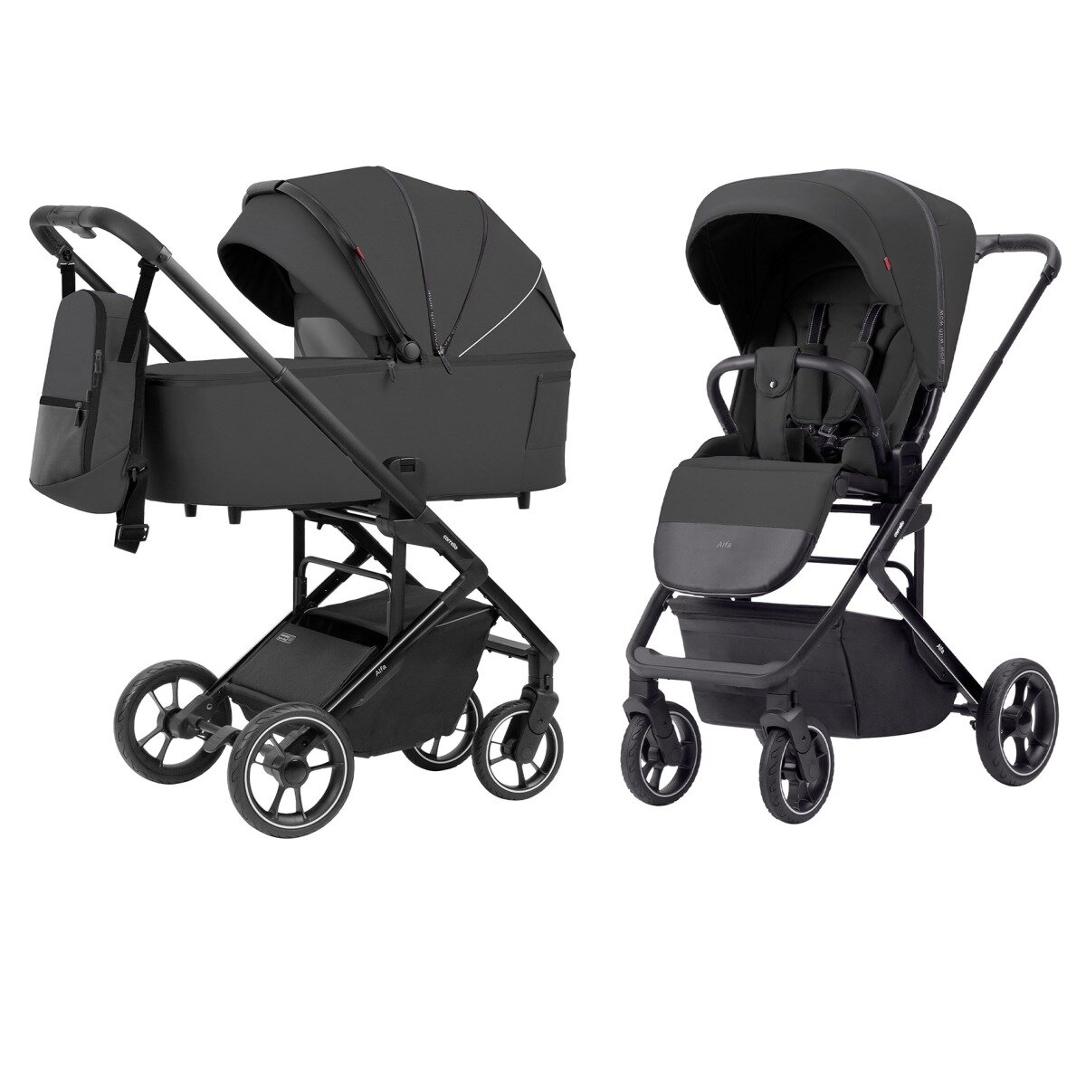 Коляска 2в1 Carrello Alfa CRL-6507, Graphite Grey