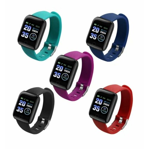 116Plus Спортивный Браслет Сердечного ритма Артериального Давления Монитор Сна Шагомер 65000₽