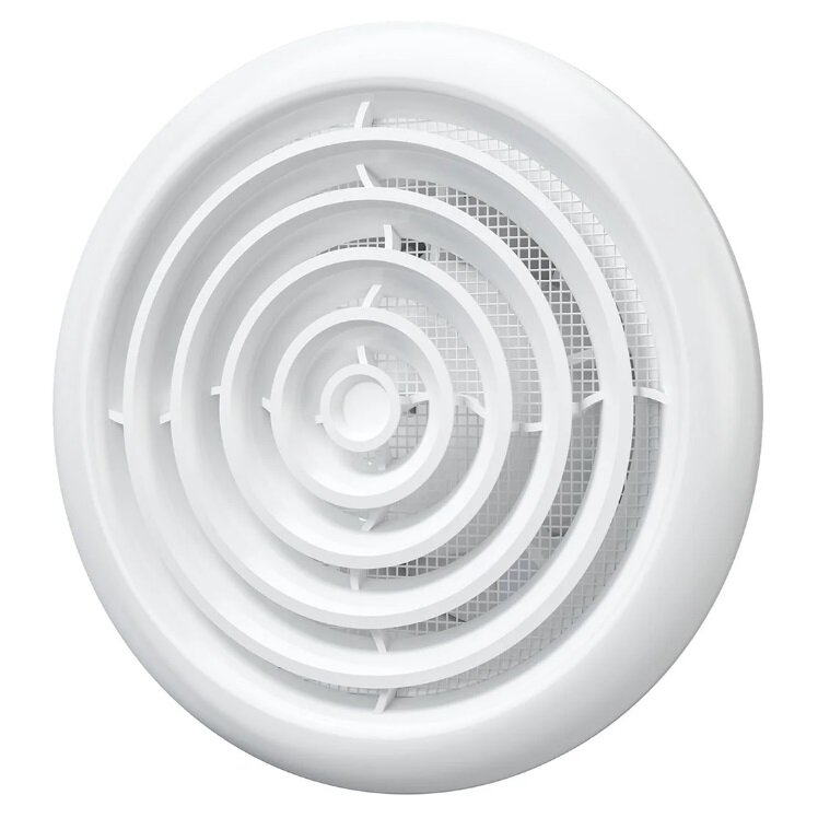 Вентилятор вытяжной ERA FLOW 4S C BB, D-100 мм, c обратным клапаном, москитной сеткой, на шарикоподшипниках