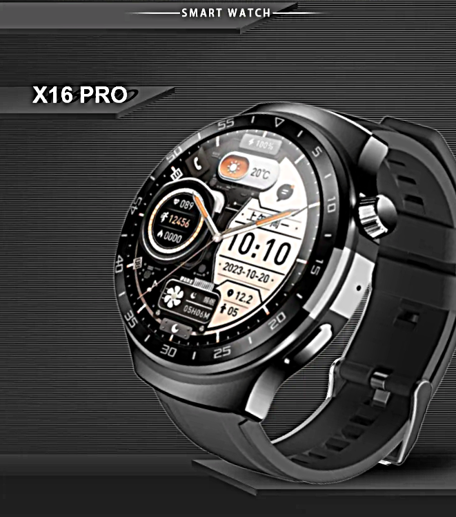 Смарт часы X16 PRO Умные часы PREMIUM Series Smart Watch AMOLED, iOS, Android, Bluetooth звонки, Уведомления, Черный