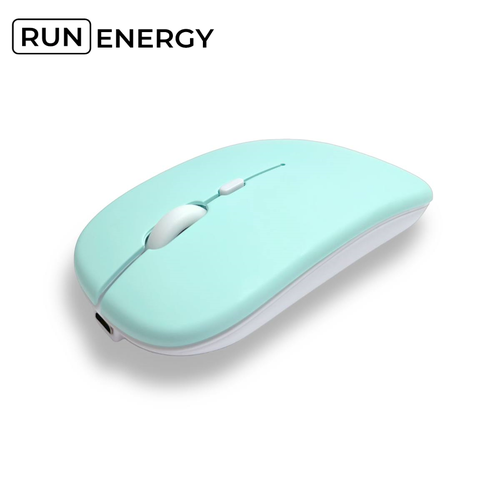 Мышь Run Energy беспроводная бесшумная светло-зеленая 363₽