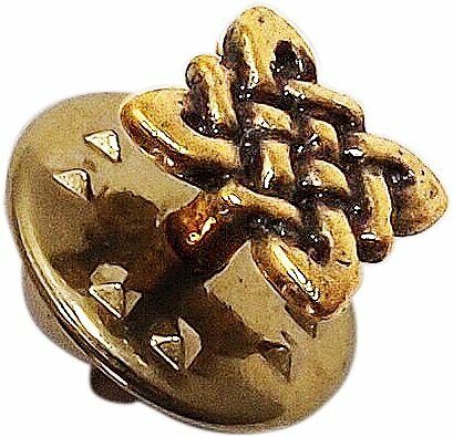 Значок Мастерская Алешиных, желтый — фото 1