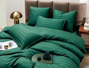 Фото Комплект постельного белья Boris, Страйп сатин, 2-x спальный, наволочки 70x70