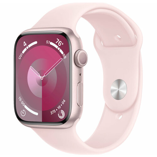 Apple Watch Series 9 45mm Pink Aluminum Case with Light Pink Sport Band GPS размер SM 5600000₽