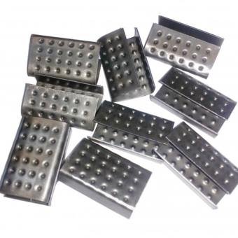 Скрепа 16/0,5 (1М) металлическая для скрепления полипропиленовой ленты шириной 13-16 мм, 1000 шт