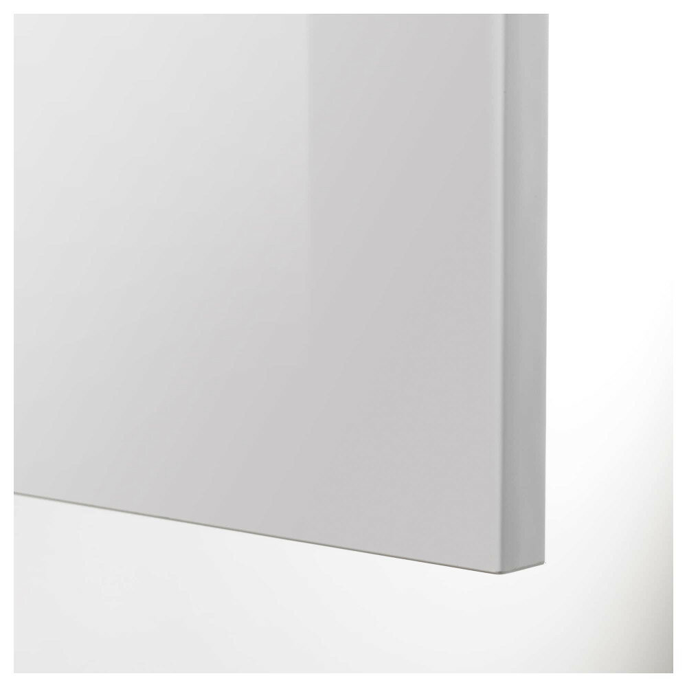 Дверца для напольного углового шкафа, 2шт, глянцевый светло-серый 25x80 см RINGHULT 303.547.59