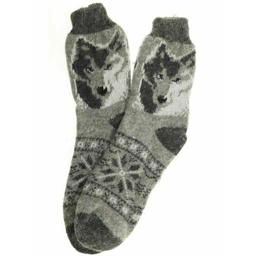 Мужские носки Рассказовские варежки, размер 42/45, белый, черный