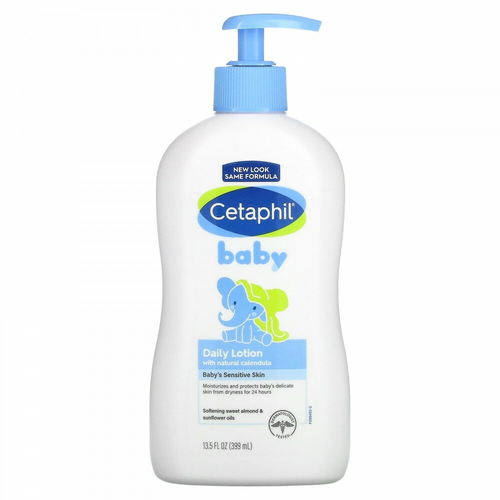 Лосьон Cetaphil Baby на основе календулы и масел миндаля и подсолнуха гипоаллергенный 399 мл
