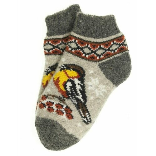 фото Носки рассказовские варежки, размер 36/40, белый, серый, черный, бордовый, красный