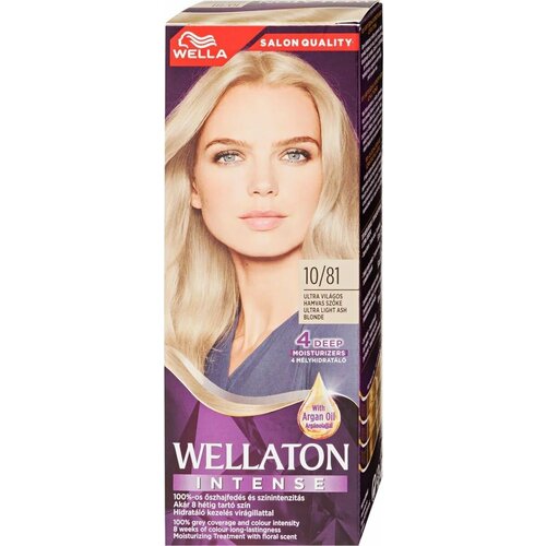 WELLATON Intense Стойкая крем-краска для волос 10/81 Ультралегкий пепельный блондин