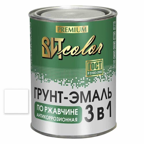 Грунт-эмаль по ржавчине ВИТcolor 3в1 белая 0,8 кг