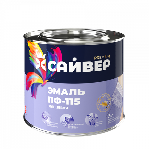 Эмаль сайвер PREMIUM ПФ115 шоколадная 1,8 кг