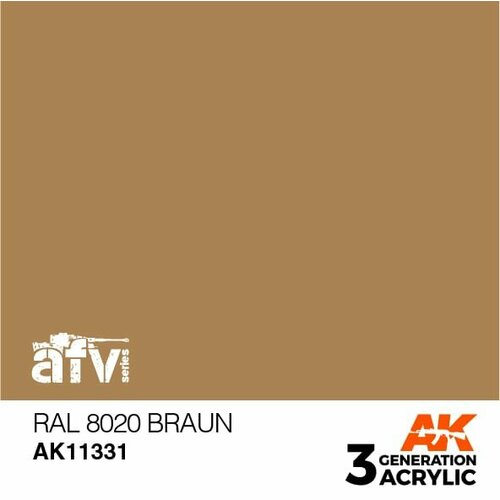 AK11331 Краска акриловая 3Gen RAL 8020 Braun