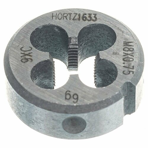 Плашка М 8 х0.75 9ХС HORTZ 203999