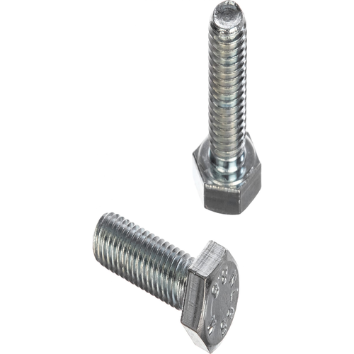 Болт DIN 933 M10х20 полная резьба шестигранная голова класс прочности 5.8 покрытие цинк | код DIN933-M10x20ZN | Крепдил ( упак.800шт.)