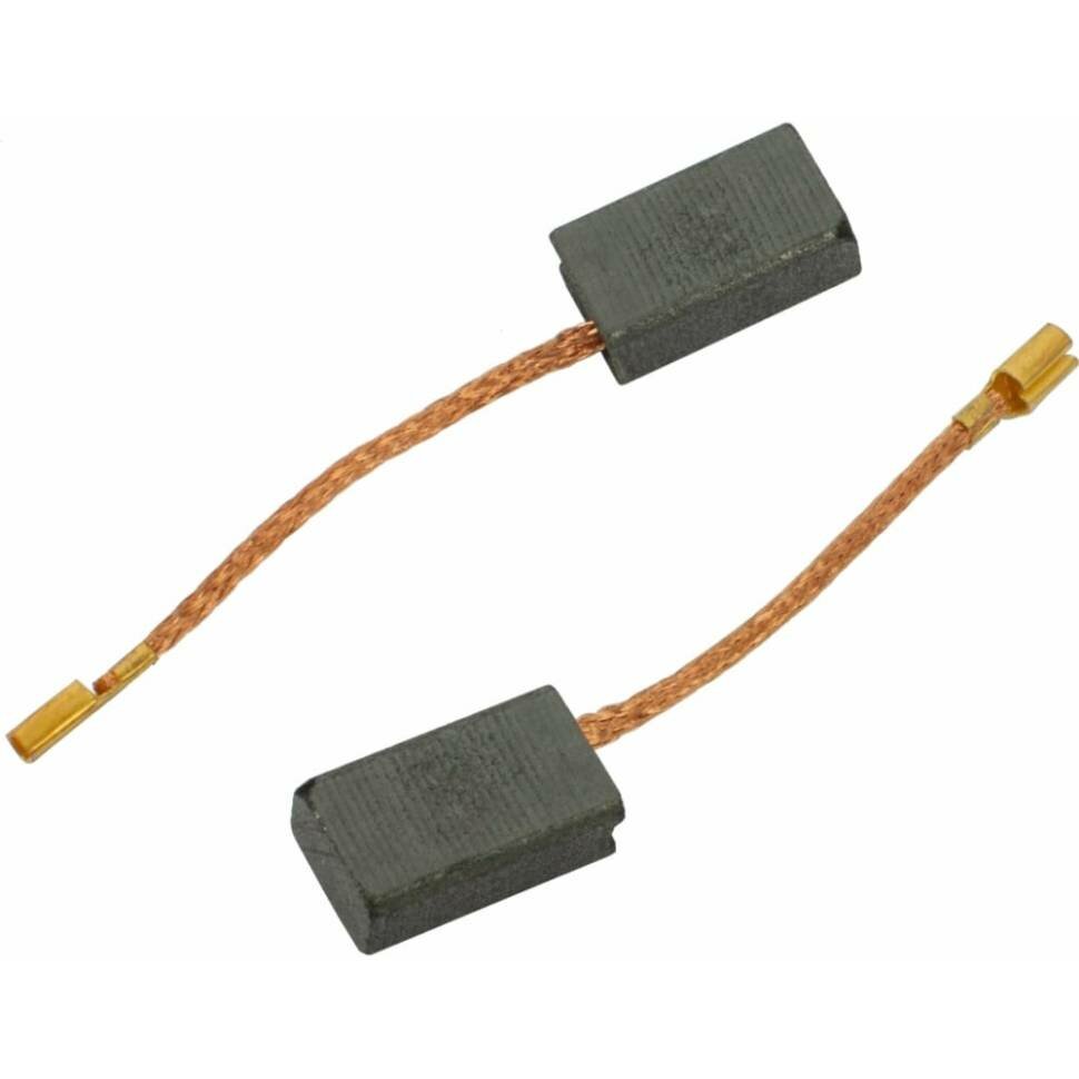 фото Комплект угольных щеток для электроинструмента Hammer (разъем "мама"), 6x10x17 мм, 2 шт COFRA SDH-34631