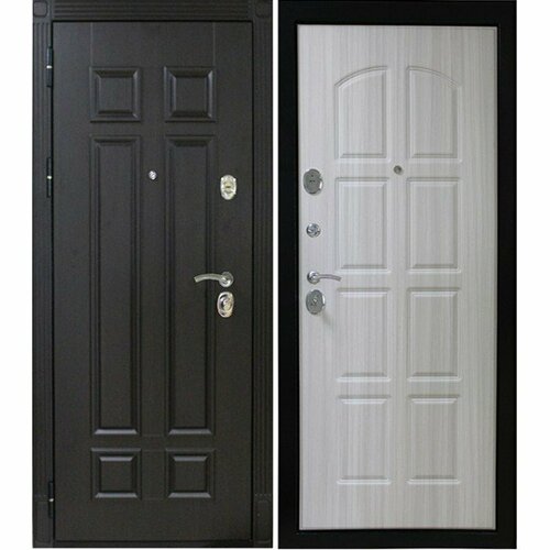 ДМ П9 Гера-2 шагрень черный, Kale 252R/Kale 257 (Венге ФЛ-2507 / Сандал белый ФЛ-2506) 860 правая Protector