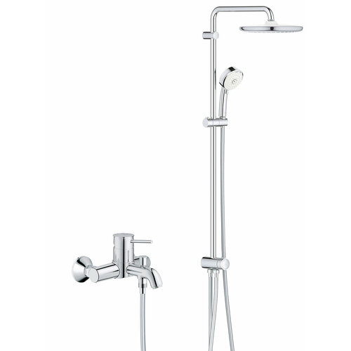 Душевая стойка со смесителем для ванны Grohe BauClassic Professional 250, хром