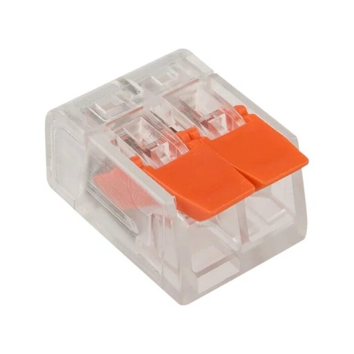 фото Клемма соединительная нзэтк СМК221-412 2-х проводная, прозрачная