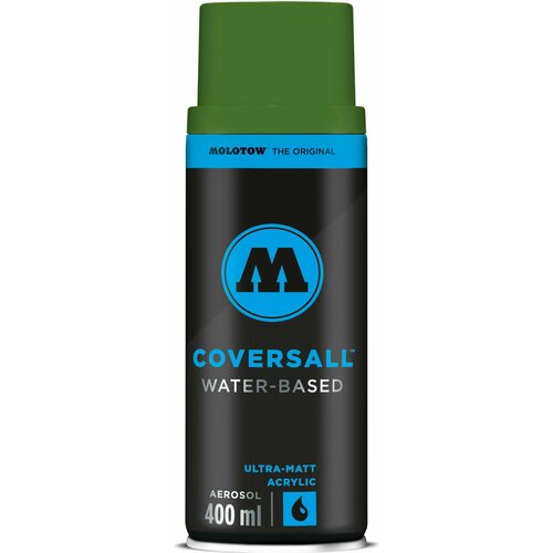 Аэрозольная акриловая краска для граффити и дизайна Molotow Coversall Water Based #250 / 358250 leaf green middle
