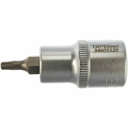 Головка-бита TORX T20 1/2 (L-55мм) ROCKFORCE головка бита spline m8 1 2 l 55мм premium rockforce