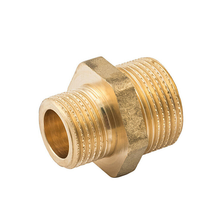 фото Ниппель, НН, 3/4, 1, латунь, переходной