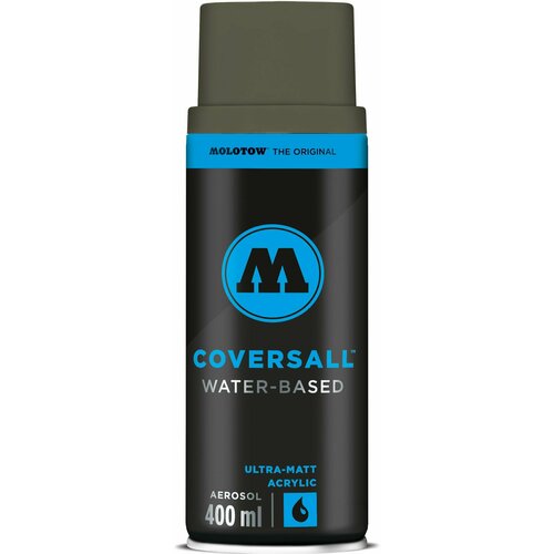 Аэрозольная акриловая краска для граффити и дизайна Molotow Coversall Water Based #176 / 358176 stone grey dark