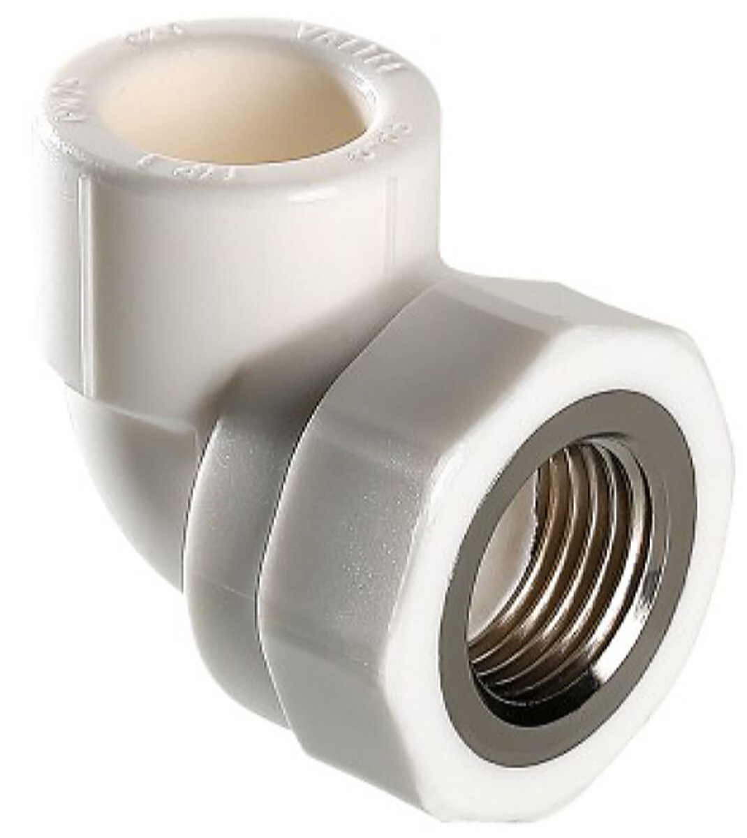 Угольник VALTEC VTp.753 полипропиленовый латунь белый 3/4